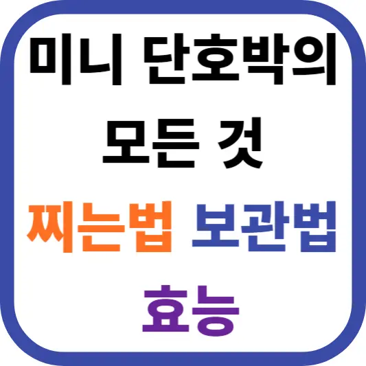 미니 단호박의 모든 것: 찌는법, 보관법, 효능을 알아보고 맛있게 먹기