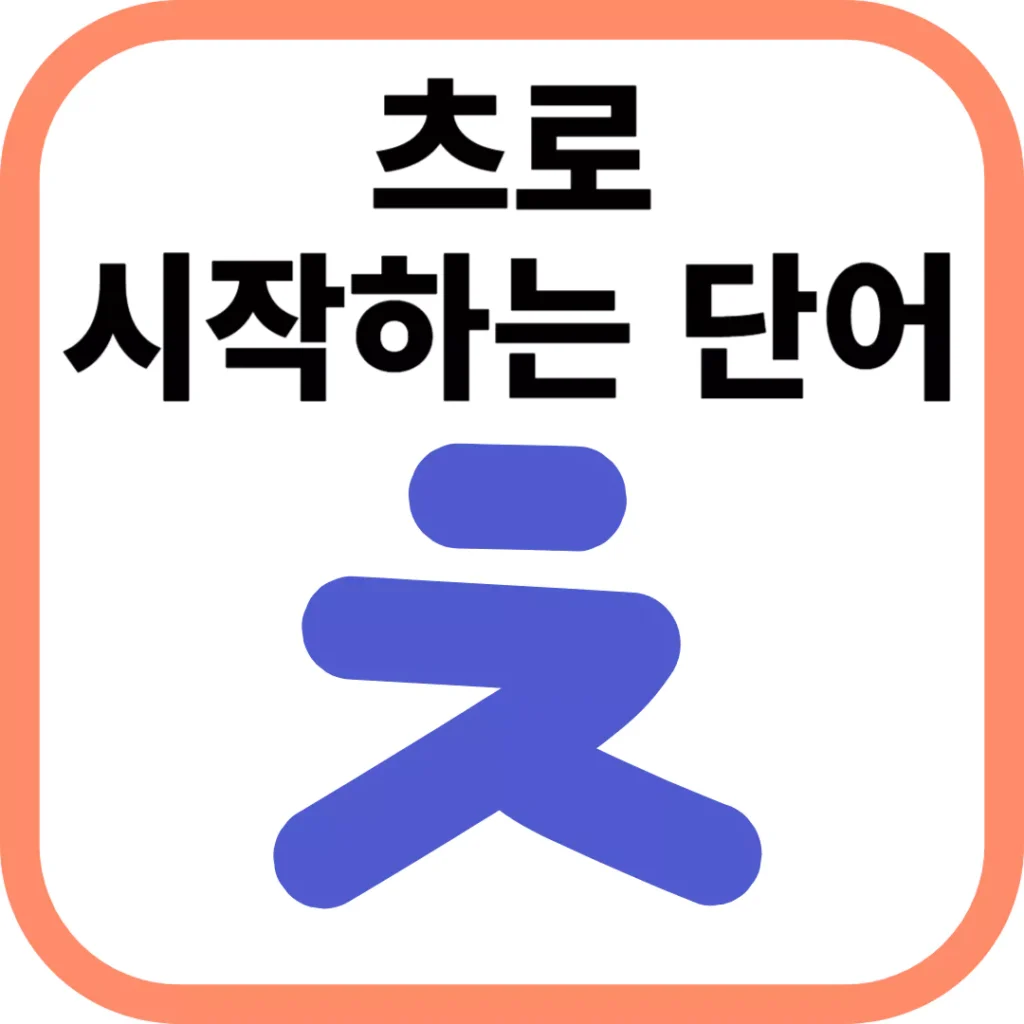 츠로 시작하는 단어의 모든 것