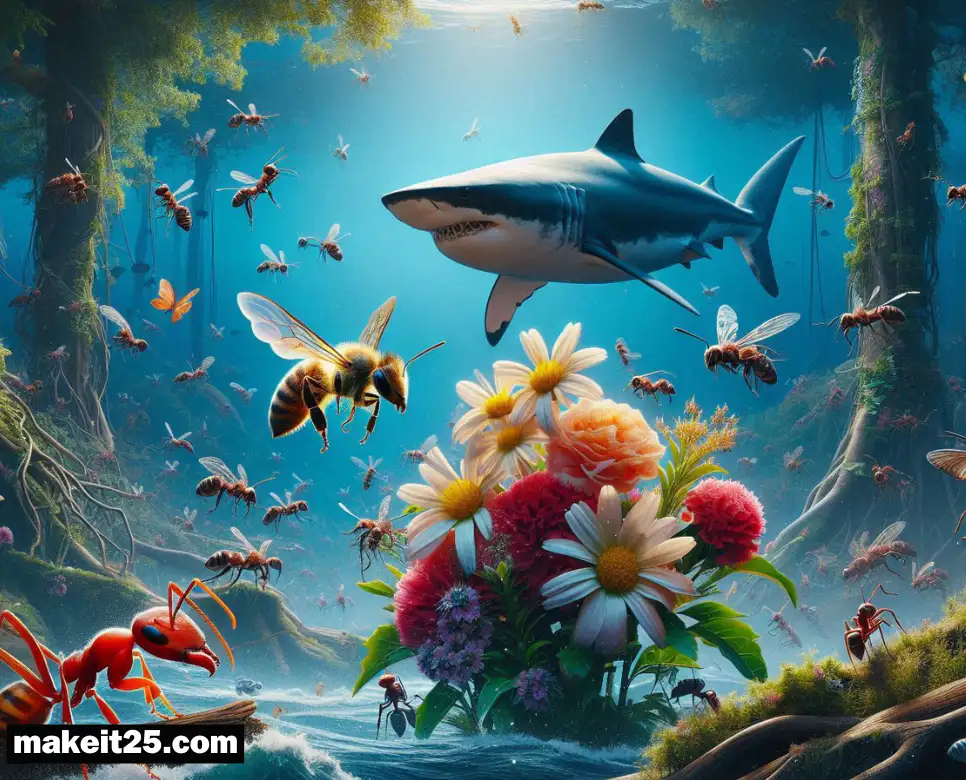 개미, 벌, 상어 꿈